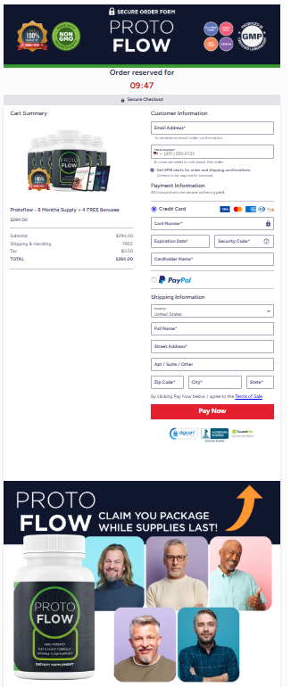 ProtoFlow order page